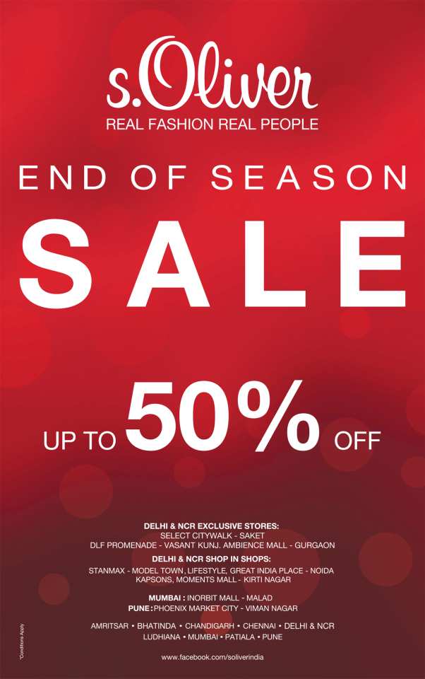 verhouding Voorspeller picknick s.Oliver End Of Season Sale - Up To 50% off in Bangalore / Bengaluru |  mallsmarket.com