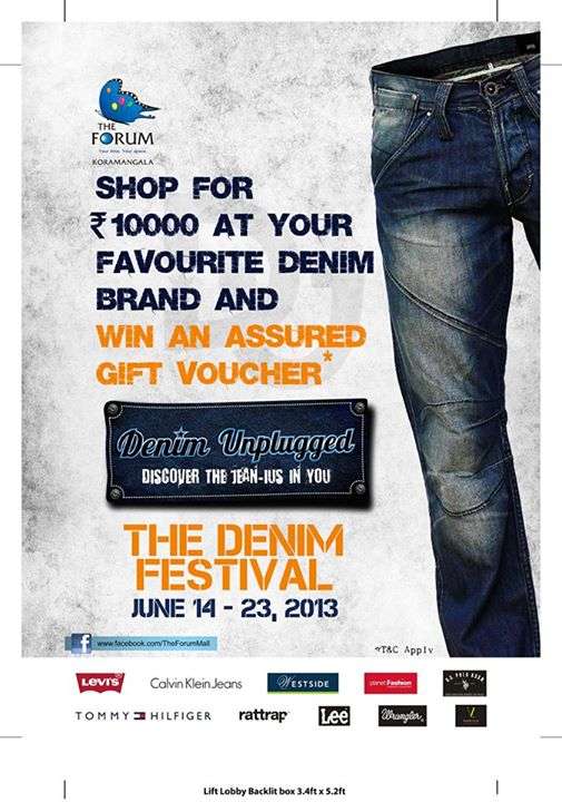 The Denim Festival from 14 to 23 June 2013 at The Forum Mall ...