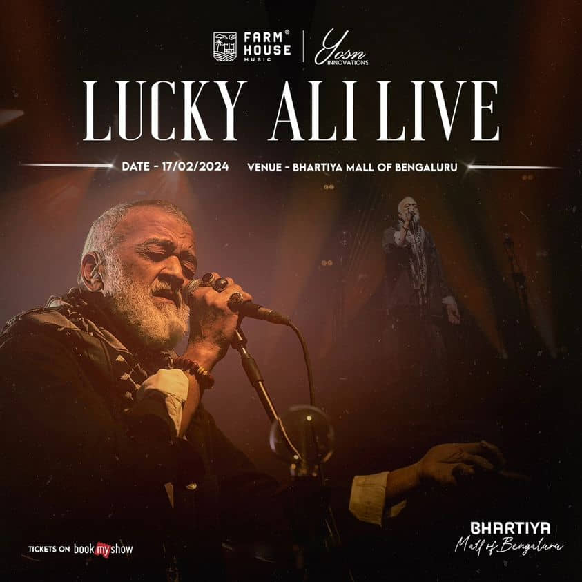 Lucky Ali Live Concert at Bhartiya Mall of Bengaluru