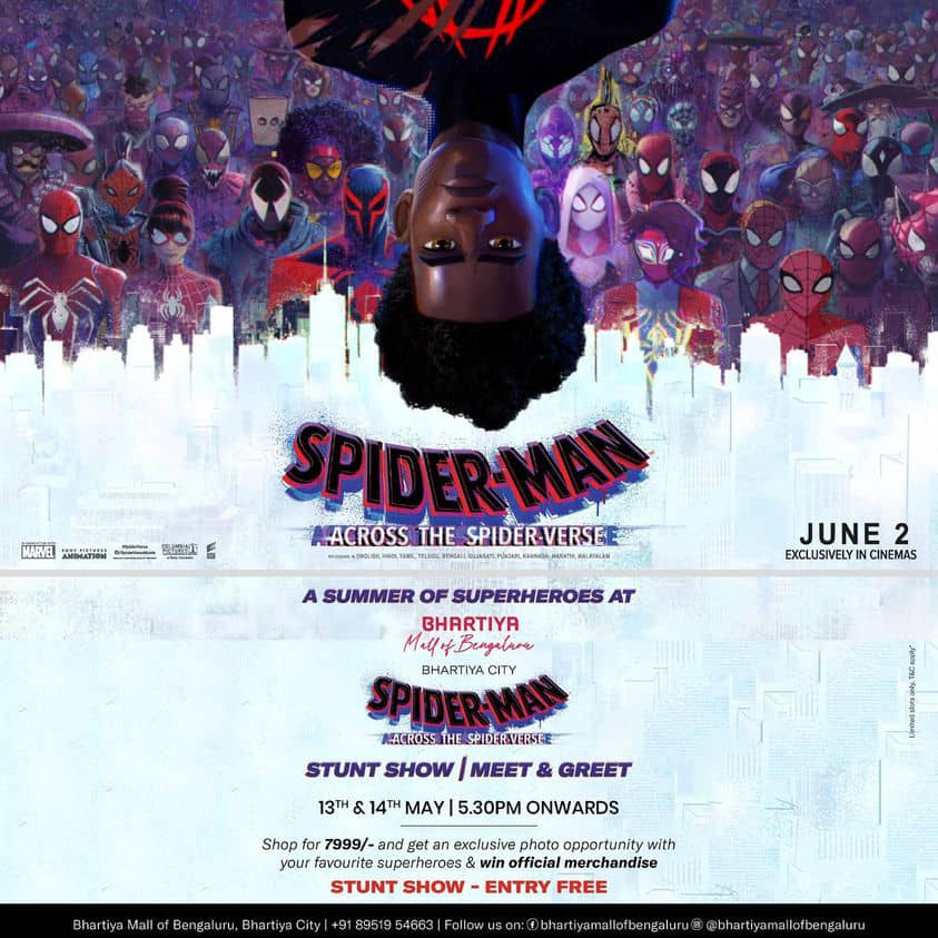 Spider Man Stunt Show and Meet and Greet at Bhartiya Mall of Bengaluru