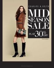 Charles & Keith Mid Season Sale - Flat 30% off on Footwear and Accessories