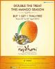 Double the treat this mango season, Buy 1 Get 1 Thali Free* Offer from 23 to 25 April 2013 at Rajdhani, Forum Value Mall, Whitefield, Bangalore