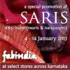 Events in Bangalore - A special promotion of Saris - silks, maheshwaris & narayanpets from 4 to 14 January 2013 at select fabindia stores across Karnataka