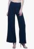 Faballey TAILORED PALAZZO PANTS - NAVY