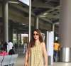 Tisca Chopra was spotted at the Airport wearing Indigene by Jaya and Ruchi